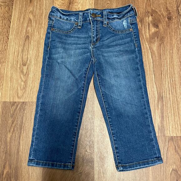 Joes Jeans Girls Renah Ever Blue Straight Leg Cropped Denim Size 8 Medium Wash - Picture 1 of 8
